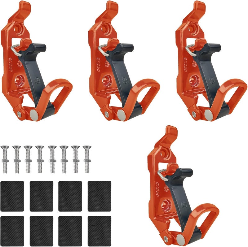 Bazen 4 PCS Shovel Rack- Perfect Overlanding Gear and Off-Road Accessory for Trucks- Securely Mounts on Roof Rack- Tool Holder,Rubber Clamp Grip Mount Kit Fits Shovel Holder Wall Mount, and Pole Clamp - Image 1